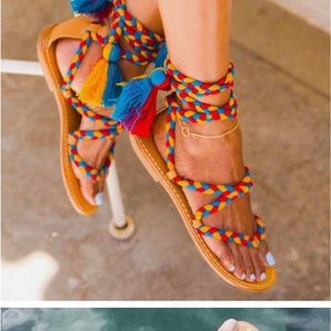 Soludo’s multi color gladiator sandal